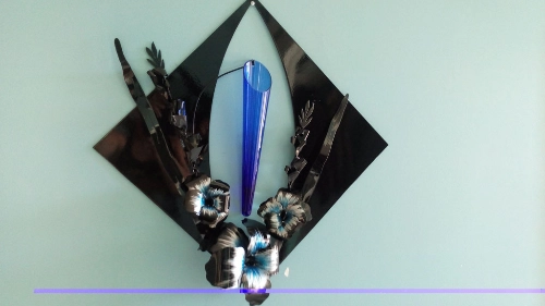 Wall hanging with vase